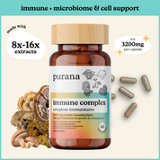 Microbiome Health Bundle - Immune Complex, Lion's Mane 1:1 Capsules, and Turkey Tail 8:1 Capsules