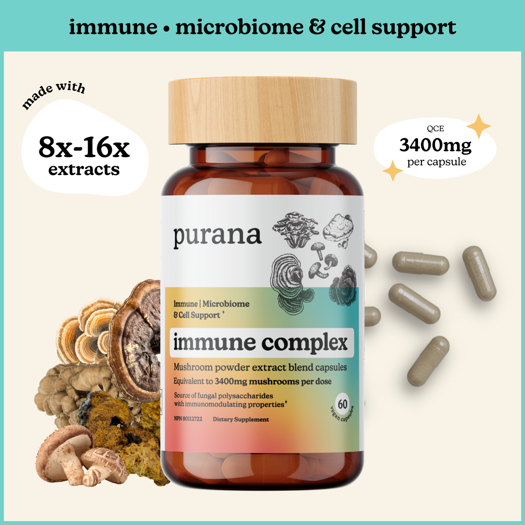 Microbiome Health Bundle - Turkey Tail 8x Capsules, Lion's Mane 1x Capsules, and Immune Complex (US)