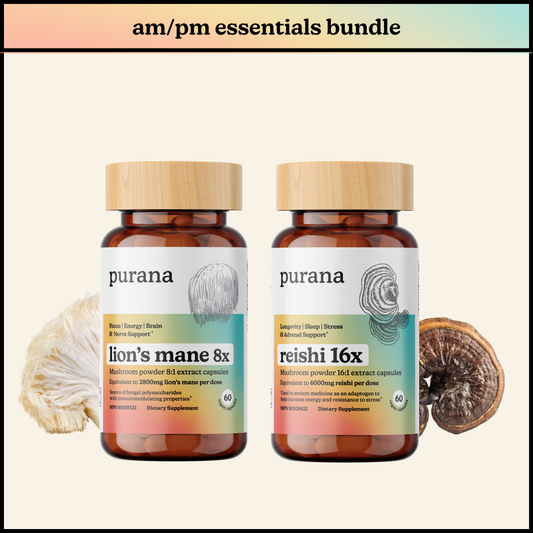 Lion's Mane and Reishi Bundle - Lion's Mane 8x and Reishi 16x Capsules (US)