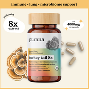 Microbiome Health Bundle - Turkey Tail 8x Capsules, Lion's Mane 1x Capsules, and Immune Complex (US)